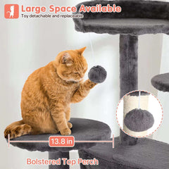 Double Condo Cat Tree Tower Ultimate Play Rest Spot for Feline Friend