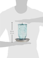 Perky-Pet 1 Mason Jar Wild Bird Waterer 783, Blue Perky-Pet