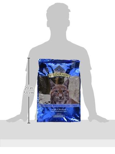 Blue Buffalo Wilderness Nature's Evolutionary Diet High-Protein, Grain-Free Natural Dry Food for Adult Cats, Chicken, 11-lb. Bag Blue Buffalo