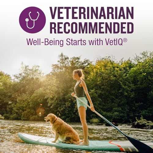 VetIQ Calming Support Supplement for Dogs, Calming Chews Help Manage Stress and Promote Relaxation, Anxiety Relief for Dogs, Made in The USA, 60 Count VETIQ