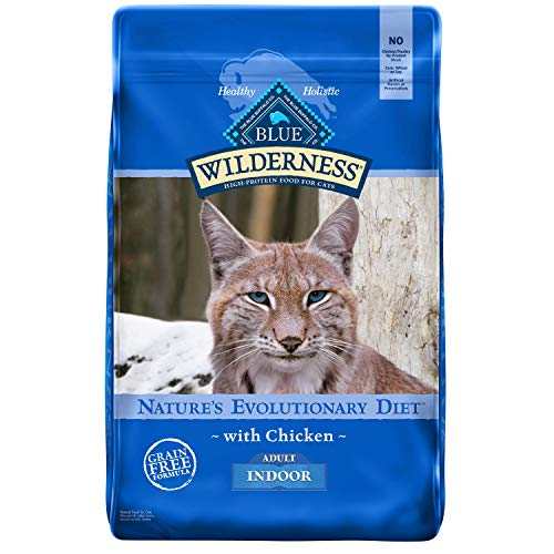 Blue Buffalo Wilderness Nature's Evolutionary Diet High-Protein, Grain-Free Natural Dry Food for Adult Cats, Chicken, 11-lb. Bag Blue Buffalo