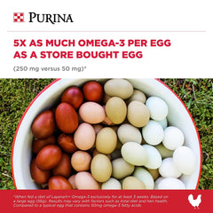 Purina Layena+ | Nutritionally Complete Layer Hen Feed | Omega 3 Formula - 10 Pound (10 lb) Bag Purina