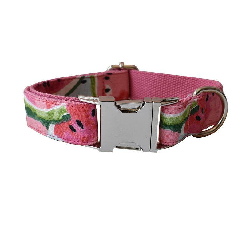 Nature-Inspired Floral Dog Collar and Leash Set