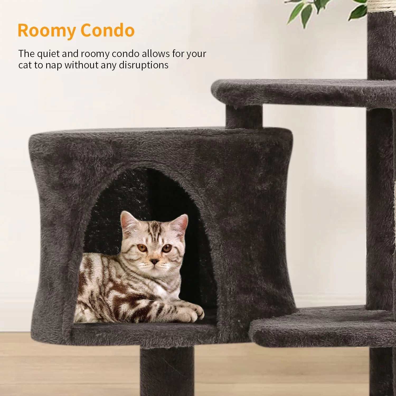 Multi-Level Cat Tree: Ultimate Cat Playground, Comfort, Relax and Rest