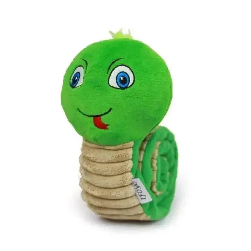 Dog Squeak Toys Pet Sniffing Plush Snails Toys Tibetan Food Molar Puzzle Dog Toys Interactive Cat Dog Puzzle Toy Feeder Wholsale