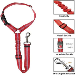 Dog Car Seat Belt | Reflective, Safe Travel Accessory for Small Dogs