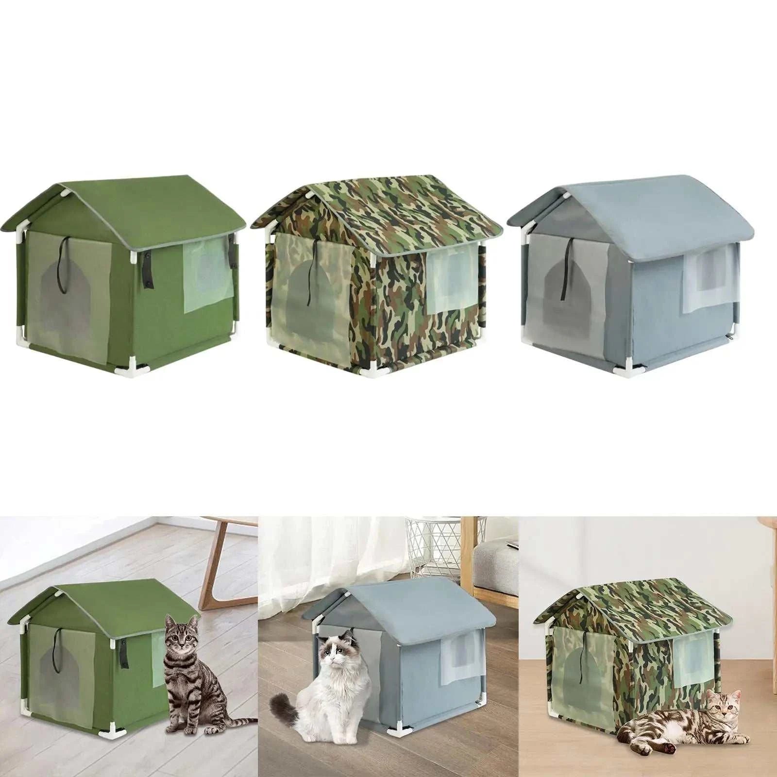 Durable Outdoor Cat House | Cozy and Weatherproof Shelters for Cats !!