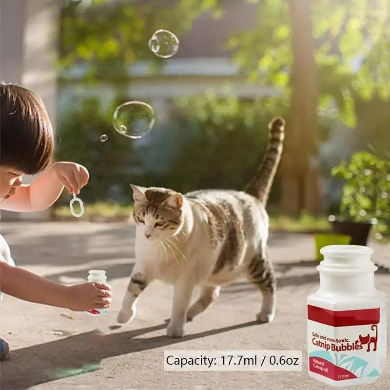 New Catnip Bubbles Cat Catnip Essential Oil Spray Interactive Toys Harmless Funny Bubbles Pet Toys 177ML Dropshipping Classical