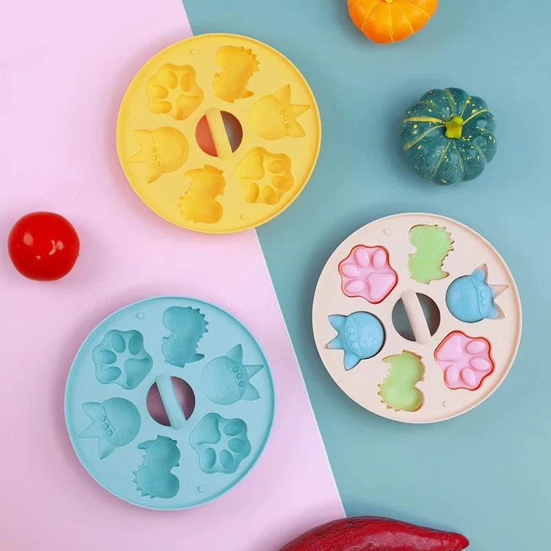 Silicone Baby Food Supplement Mold | Perfect for Rice Cakes & Biscuits