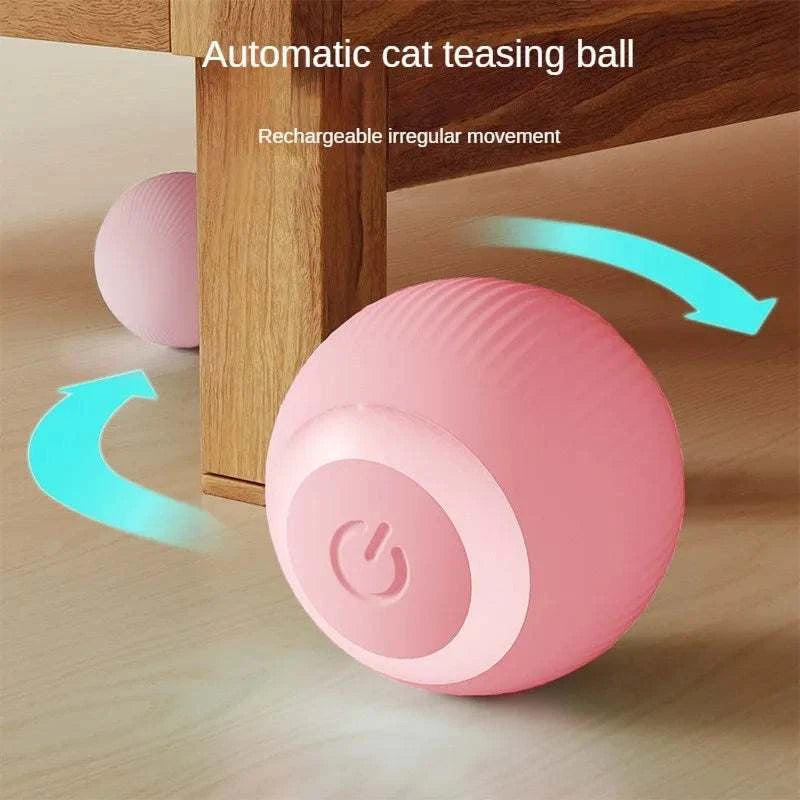 Automatic Moving Cats Toy Interactive Ball Rechargeable Rolling Electric Ball Home Pet Accessories Things for Supplies