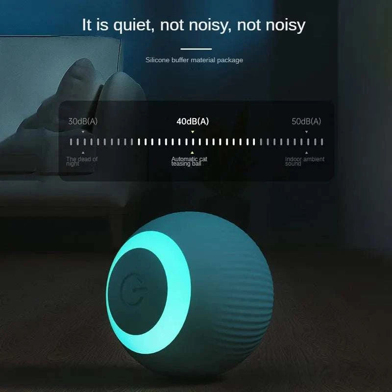 Automatic Moving Cats Toy Interactive Ball Rechargeable Rolling Electric Ball Home Pet Accessories Things for Supplies