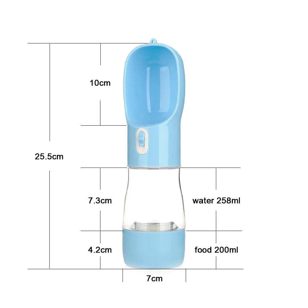 Portable Dog Water Bottle Food and Water Container for Dog Pets Feeder Bowl Outdoor Travel Drinking Bowls Water Dispenser