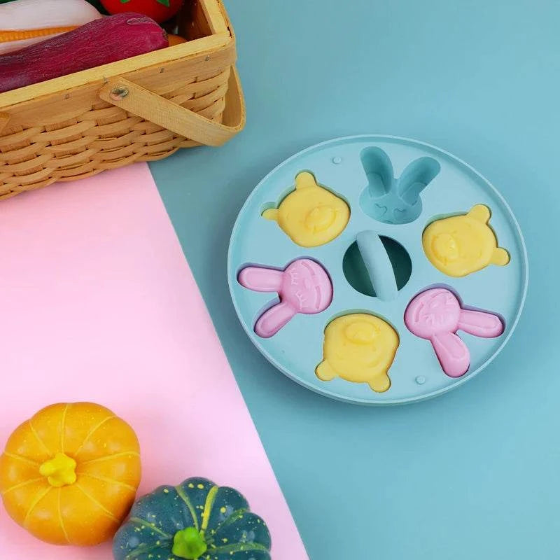 Silicone Baby Food Supplement Mold | Perfect for Rice Cakes & Biscuits