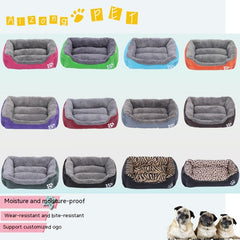 Pet Cushion Mat Square Four Seasons Universal Winter Fleece-lined Warm Dogs And Cats
