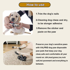 Dog Paw Protector Anti-Slip Grips to Keeps Dogs from Slipping on Hardwood Floors,Disposable Self Adhesive Resistant Dog Shoes Booties Socks Replacemen M 24 Pieces