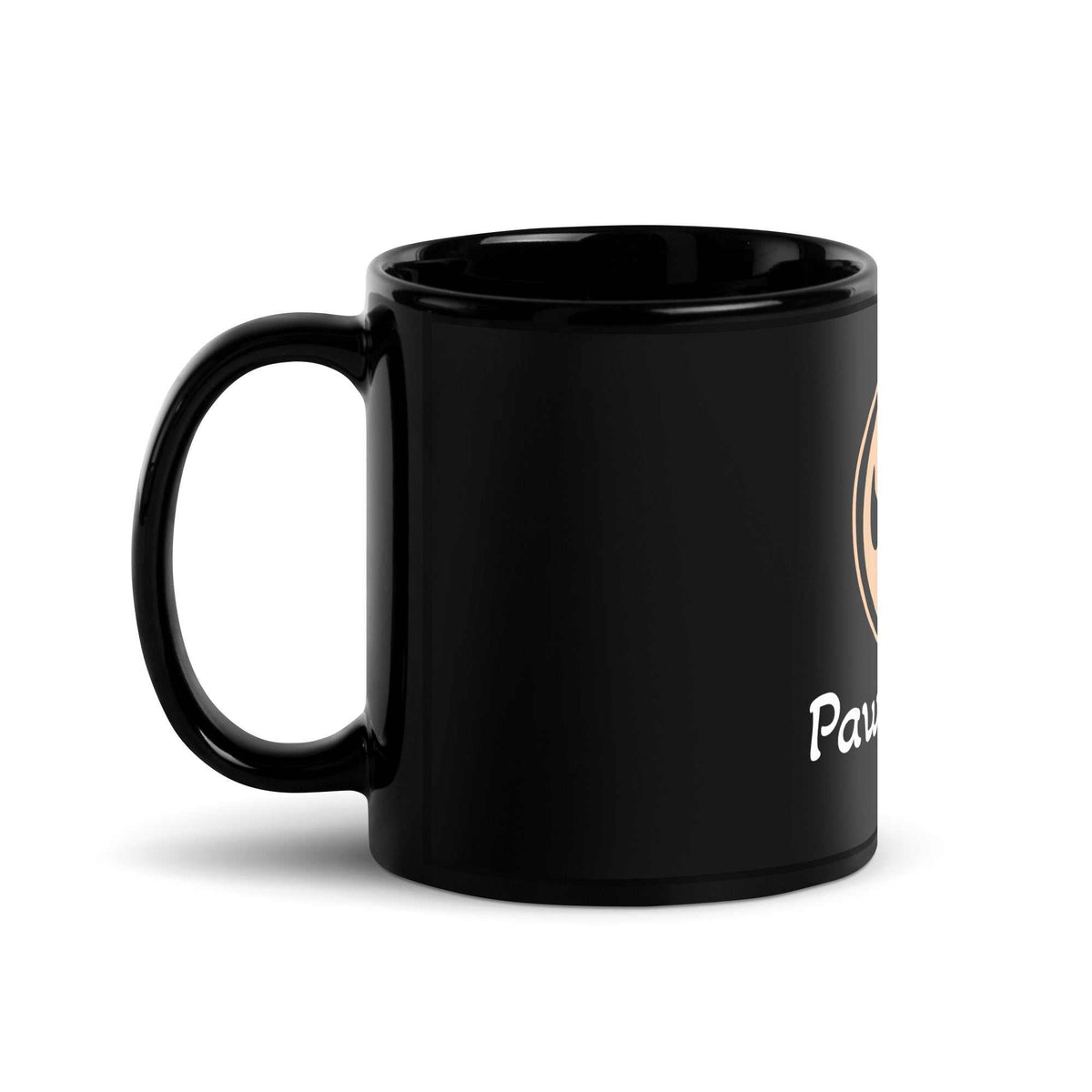 "Paws & Sip" Black Glossy Mug MBF Goods