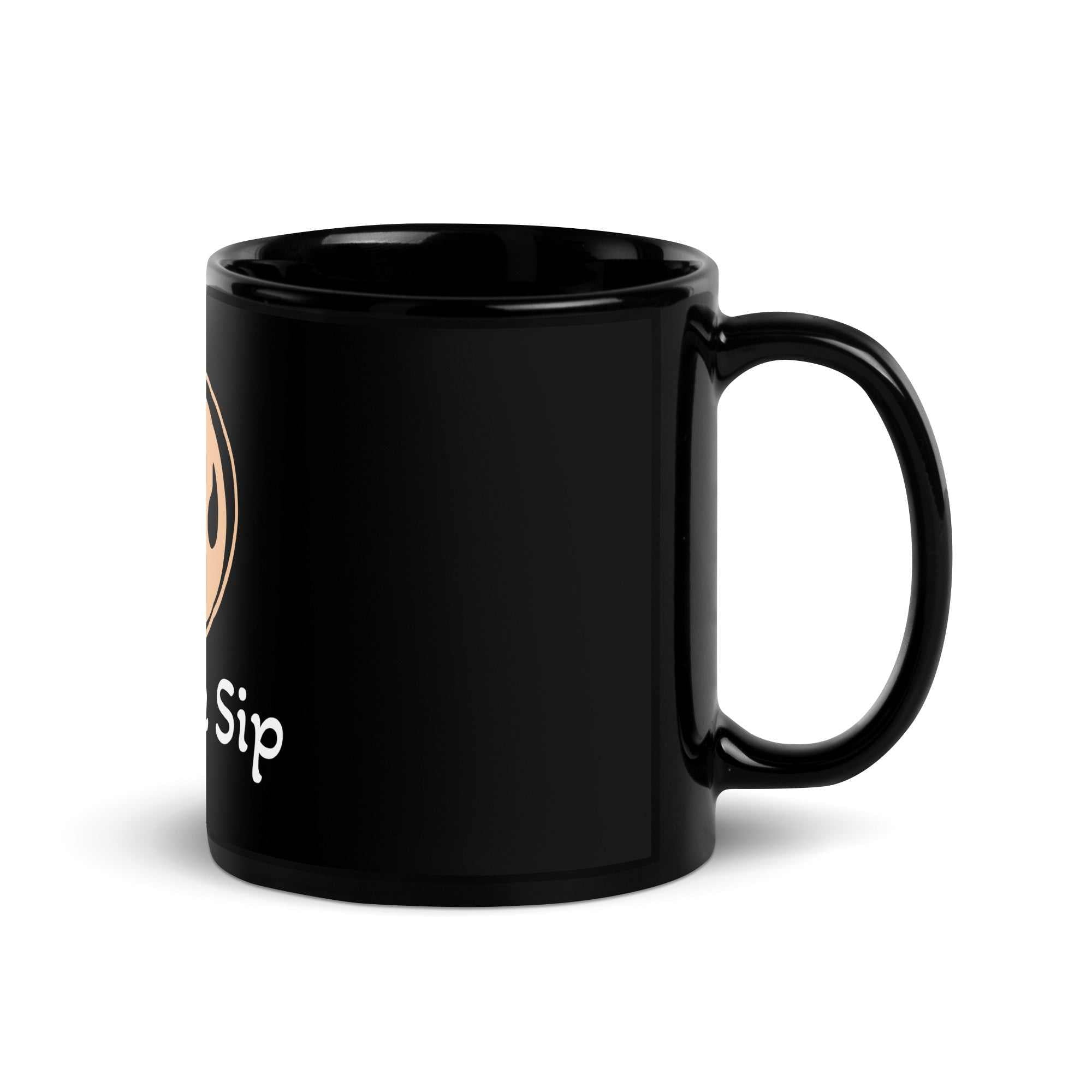 "Paws & Sip" Black Glossy Mug MBF Goods