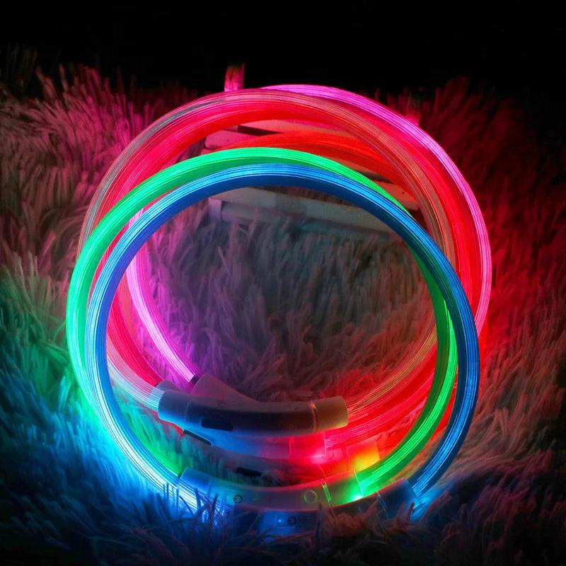 Dog Light Collar Detachable Glowing Anti-Lost Collar LED for Pet Dogs