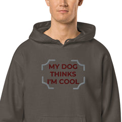 "My Dog Thinks I'm Cool" pigment-dyed hoodie MBF Goods