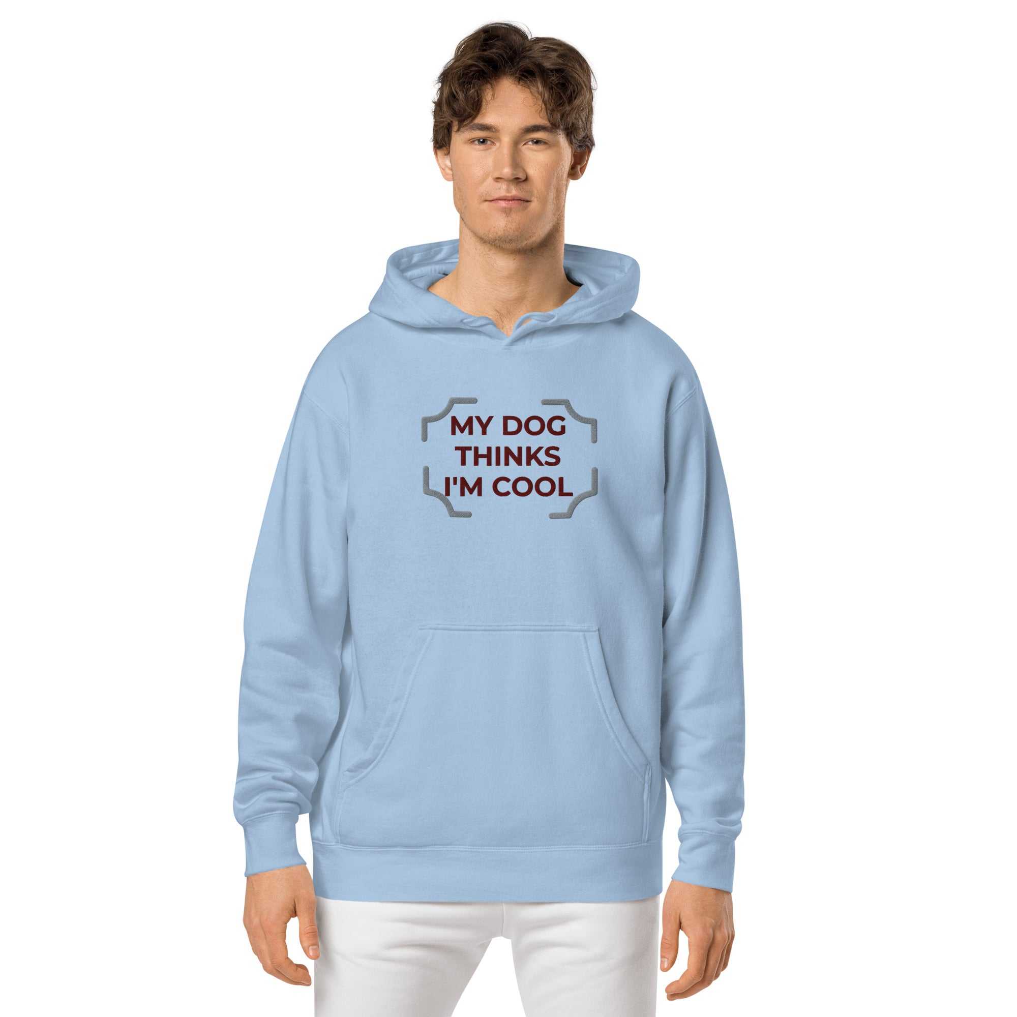 "My Dog Thinks I'm Cool" pigment-dyed hoodie MBF Goods