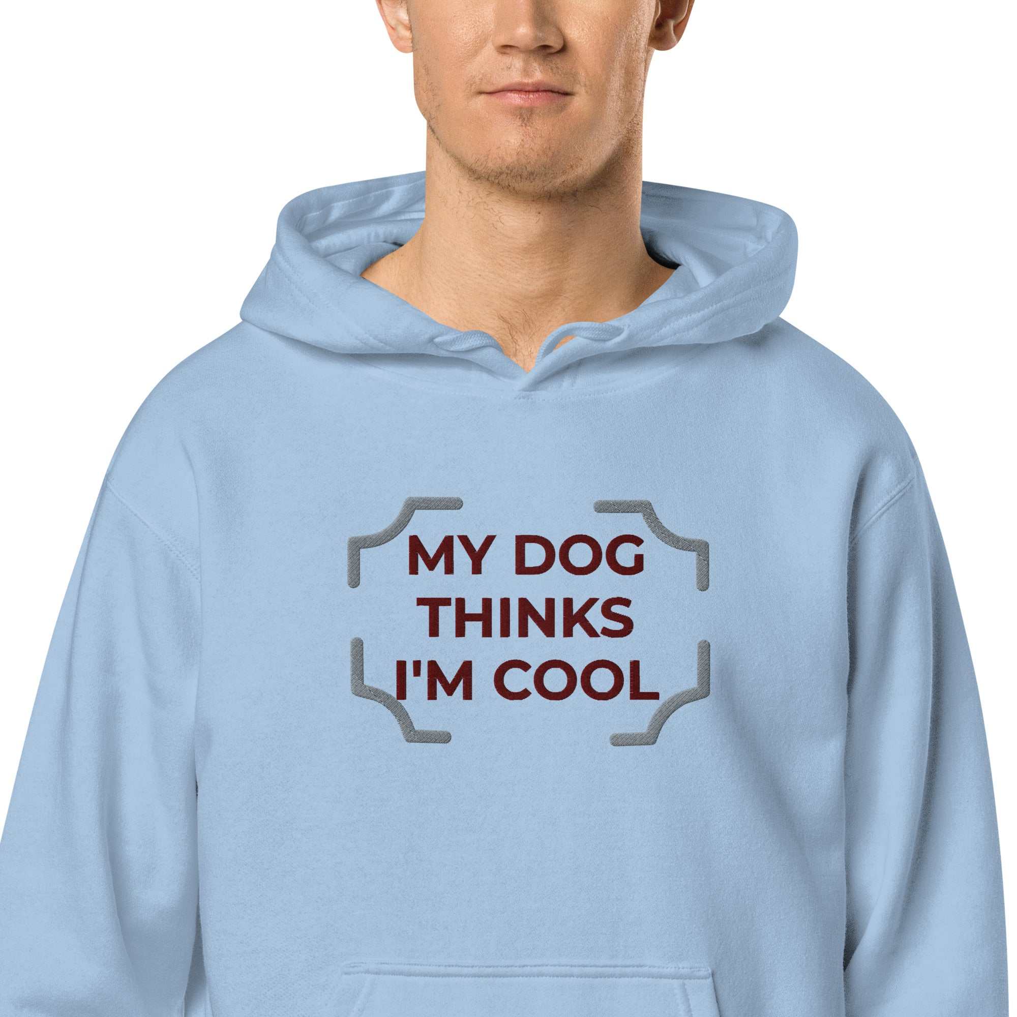 "My Dog Thinks I'm Cool" pigment-dyed hoodie MBF Goods