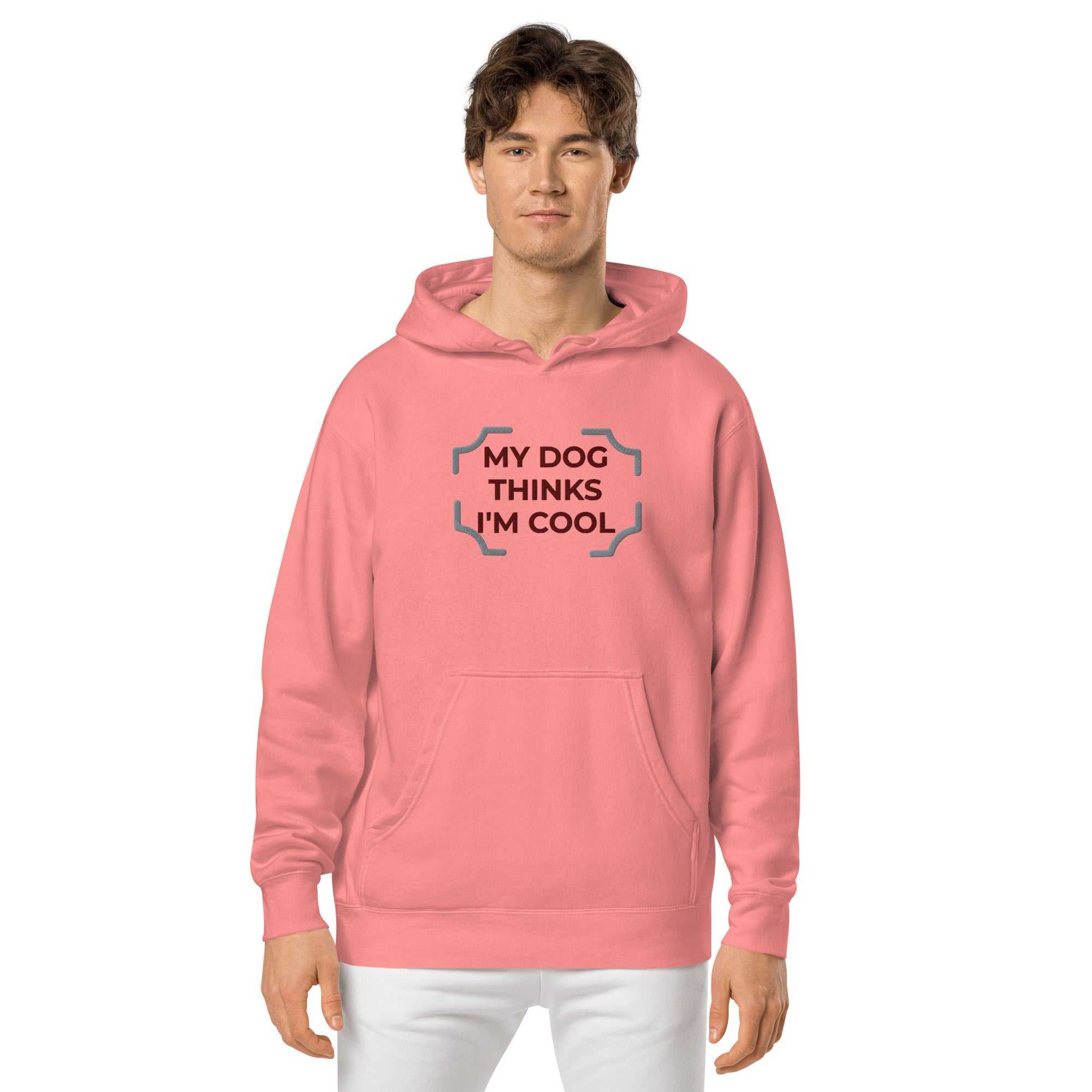 "My Dog Thinks I'm Cool" pigment-dyed hoodie MBF Goods