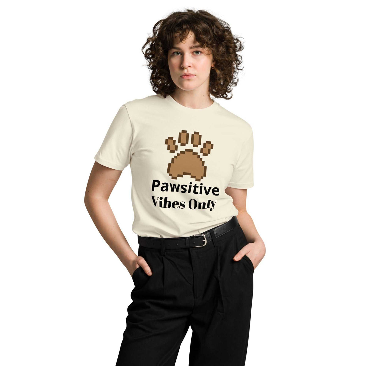 "Pawsitive Vibes Only" premium t-shirt MBF Goods